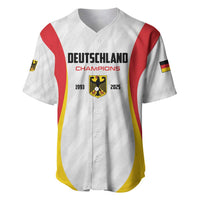 Custom Germany 2025 Champions Basketball White Baseball Jersey - Wonder Print Shop