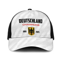 Germany 2025 Champions Basketball White Baseball Net Cap - Wonder Print Shop