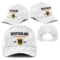 Germany 2025 Champions Basketball White Baseball Net Cap - Wonder Print Shop
