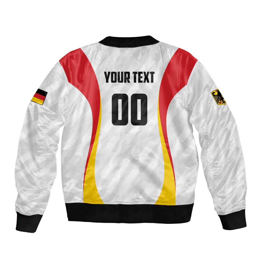 Custom Germany 2025 Champions Basketball White Bomber Jacket - Wonder Print Shop