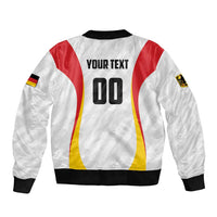 Custom Germany 2025 Champions Basketball White Bomber Jacket - Wonder Print Shop