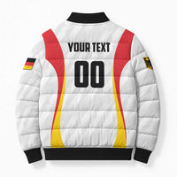 Custom Germany 2025 Champions Basketball White Bomber Puffer Jacket - Wonder Print Shop