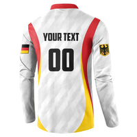 Custom Germany 2025 Champions Basketball White Button Sweatshirt - Wonder Print Shop