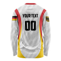 Custom Germany 2025 Champions Basketball White Long Sleeve Shirt - Wonder Print Shop