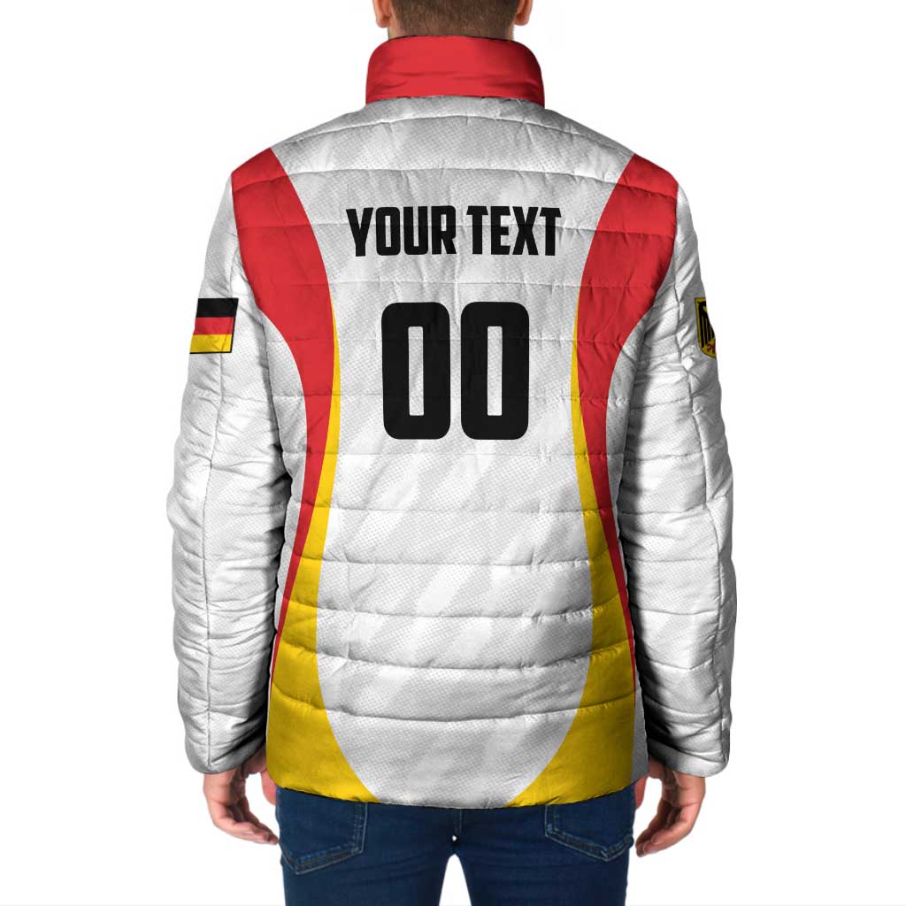 Custom Germany 2025 Champions Basketball White Padded Jacket - Wonder Print Shop