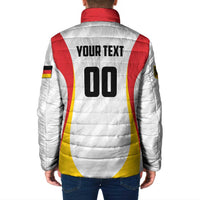 Custom Germany 2025 Champions Basketball White Padded Jacket - Wonder Print Shop