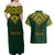 Custom South Africa Rugby Couples Matching Off Shoulder Maxi Dress and Hawaiian Shirt Go Bokke Champion 2023 World Cup - Wonder Print Shop