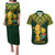 Custom South Africa Rugby Couples Matching Puletasi Dress and Hawaiian Shirt Go Bokke Champion 2023 World Cup - Wonder Print Shop