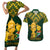 Custom South Africa Rugby Couples Matching Short Sleeve Bodycon Dress and Hawaiian Shirt Go Bokke Champion 2023 World Cup - Wonder Print Shop