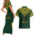 Custom South Africa Rugby Couples Matching Short Sleeve Bodycon Dress and Hawaiian Shirt Go Bokke Champion 2023 World Cup - Wonder Print Shop