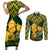 Custom South Africa Rugby Couples Matching Short Sleeve Bodycon Dress and Long Sleeve Button Shirt Go Bokke Champion 2023 World Cup - Wonder Print Shop