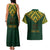 Custom South Africa Rugby Couples Matching Tank Maxi Dress and Hawaiian Shirt Go Bokke Champion 2023 World Cup - Wonder Print Shop