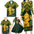 Custom South Africa Rugby Family Matching Long Sleeve Bodycon Dress and Hawaiian Shirt Go Bokke Champion 2023 World Cup - Wonder Print Shop