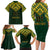 Custom South Africa Rugby Family Matching Long Sleeve Bodycon Dress and Hawaiian Shirt Go Bokke Champion 2023 World Cup - Wonder Print Shop