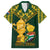 Custom South Africa Rugby Family Matching Long Sleeve Bodycon Dress and Hawaiian Shirt Go Bokke Champion 2023 World Cup - Wonder Print Shop