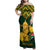 Custom South Africa Rugby Family Matching Off Shoulder Maxi Dress and Hawaiian Shirt Go Bokke Champion 2023 World Cup - Wonder Print Shop