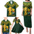 Custom South Africa Rugby Family Matching Puletasi Dress and Hawaiian Shirt Go Bokke Champion 2023 World Cup - Wonder Print Shop