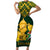 Custom South Africa Rugby Family Matching Short Sleeve Bodycon Dress and Hawaiian Shirt Go Bokke Champion 2023 World Cup - Wonder Print Shop