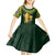 Custom South Africa Rugby Kid Short Sleeve Dress Go Bokke Champion 2023 World Cup - Wonder Print Shop