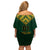 Custom South Africa Rugby Off Shoulder Short Dress Go Bokke Champion 2023 World Cup - Wonder Print Shop