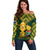 Custom South Africa Rugby Off Shoulder Sweater Go Bokke Champion 2023 World Cup - Wonder Print Shop