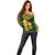 Custom South Africa Rugby Off Shoulder Sweater Go Bokke Champion 2023 World Cup - Wonder Print Shop