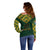 Custom South Africa Rugby Off Shoulder Sweater Go Bokke Champion 2023 World Cup - Wonder Print Shop