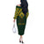 Custom South Africa Rugby Off The Shoulder Long Sleeve Dress Go Bokke Champion 2023 World Cup - Wonder Print Shop