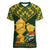 Custom South Africa Rugby Women V Neck T Shirt Go Bokke Champion 2023 World Cup - Wonder Print Shop