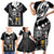 Custom New Zealand Silver Fern Rugby Family Matching Short Sleeve Bodycon Dress and Hawaiian Shirt Aotearoa Champion 2023 World Cup - Wonder Print Shop