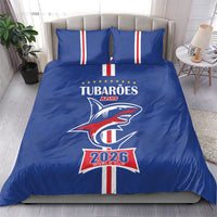 Cape Verde 2026 Football Bedding Set Blue Sharks WC Debut - Wonder Print Shop