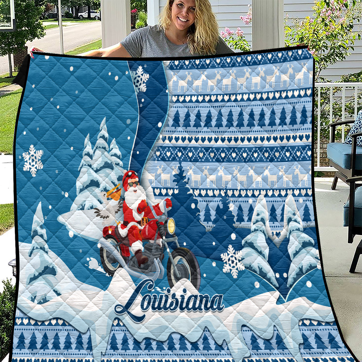 custom-louisiana-christmas-quilt-santa-claus-riding-motorcycle-with-pelican