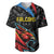 Custom Antigua and Barbuda Cricket Baseball Jersey Falcons Flying High - Wonder Print Shop