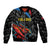 Custom Antigua and Barbuda Cricket Bomber Jacket Falcons Flying High - Wonder Print Shop