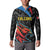 Custom Antigua and Barbuda Cricket Button Sweatshirt Falcons Flying High - Wonder Print Shop