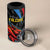 Custom Antigua and Barbuda Cricket 4 in 1 Can Cooler Tumbler Falcons Flying High - Wonder Print Shop