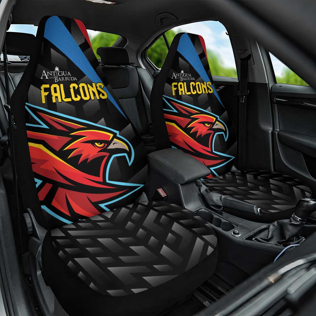 Antigua and Barbuda Cricket Car Seat Cover Falcons Flying High - Wonder Print Shop