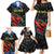 Custom Antigua and Barbuda Cricket Family Matching Mermaid Dress and Hawaiian Shirt Falcons Flying High - Wonder Print Shop