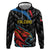 Custom Antigua and Barbuda Cricket Hoodie Falcons Flying High - Wonder Print Shop