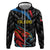 Custom Antigua and Barbuda Cricket Hoodie Falcons Flying High - Wonder Print Shop