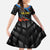 Custom Antigua and Barbuda Cricket Kid Short Sleeve Dress Falcons Flying High - Wonder Print Shop