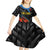 Custom Antigua and Barbuda Cricket Kid Short Sleeve Dress Falcons Flying High - Wonder Print Shop