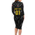 Custom Antigua and Barbuda Cricket Long Sleeve Bodycon Dress Falcons Flying High - Wonder Print Shop