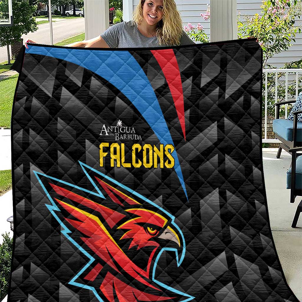 Antigua and Barbuda Cricket Quilt Falcons Flying High - Wonder Print Shop