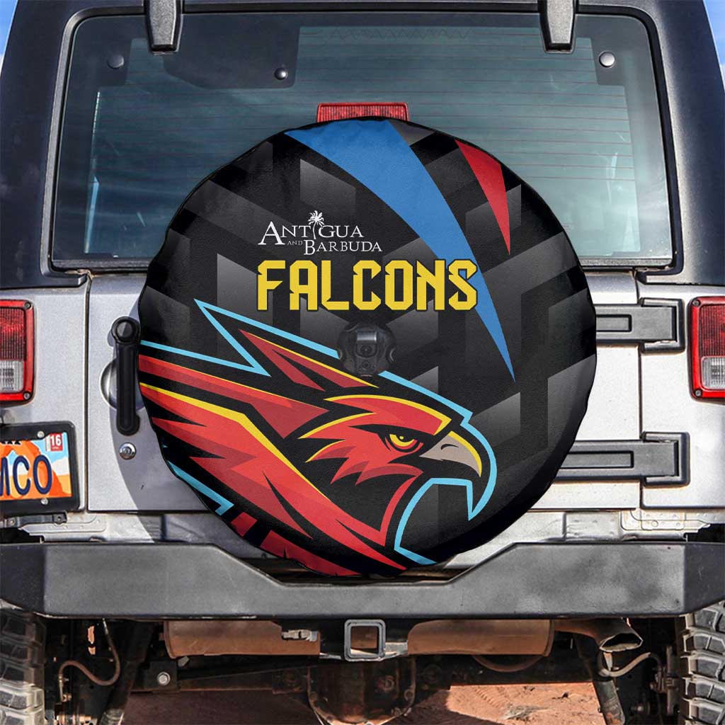 Antigua and Barbuda Cricket Spare Tire Cover Falcons Flying High - Wonder Print Shop