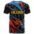 Custom Antigua and Barbuda Cricket T Shirt Falcons Flying High