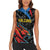 Custom Antigua and Barbuda Cricket Women Sleeveless Polo Shirt Falcons Flying High - Wonder Print Shop