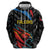 Custom Antigua and Barbuda Cricket Zip Hoodie Falcons Flying High - Wonder Print Shop