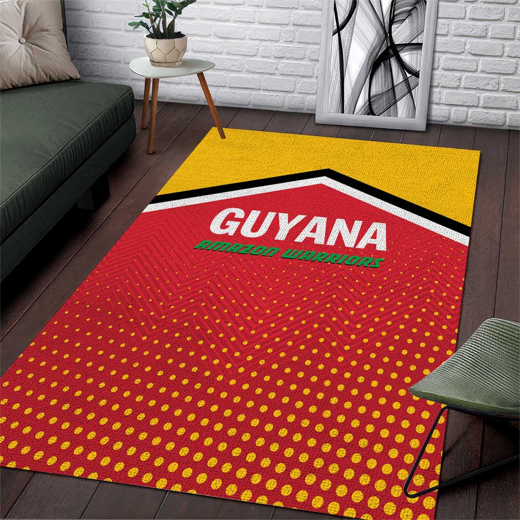 Guyana Cricket Amazon Warriors Area Rug All The Way Champions