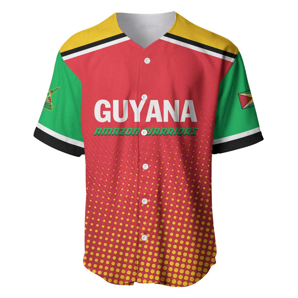 Custom Guyana Cricket Amazon Warriors Baseball Jersey All The Way Champions - Wonder Print Shop